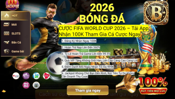 Tham gia World Cup 2026 cùng Billion Club, tải app nhận ngay 100K ưu đãi tân thủ, trải nghiệm giải đấu bóng đá hấp dẫn và cơ hội tham gia ngay hôm nay.