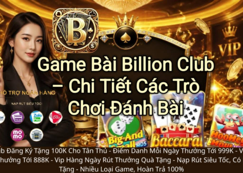 Game bài Billion Club, đánh bài Billion Club, poker Billion Club, tiến lên Billion Club.